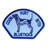 Coon hunt with blue ticks patch