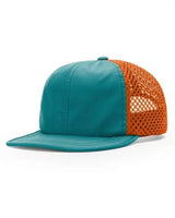 Aqua Blue/Orange Fishing Style Hat